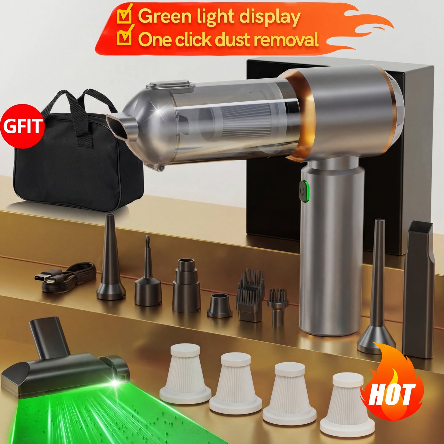 Handheld Vacuum Cleaner With Strong Suction, Cordless