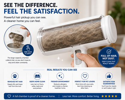 Pet Hair Remover Roller – Reusable Self-Cleaning Brush for Dog & Cat Fur