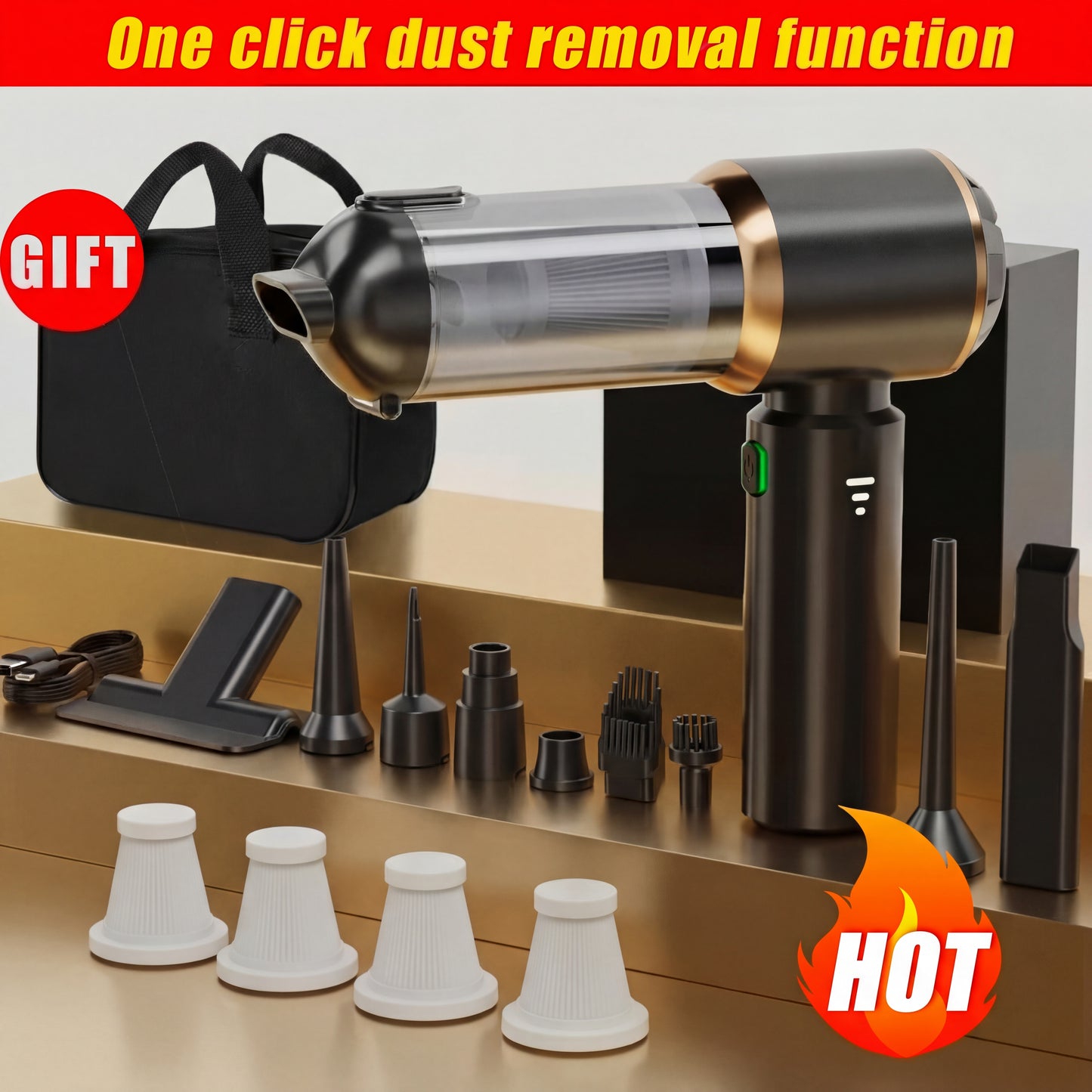 Handheld Vacuum Cleaner With Strong Suction, Cordless