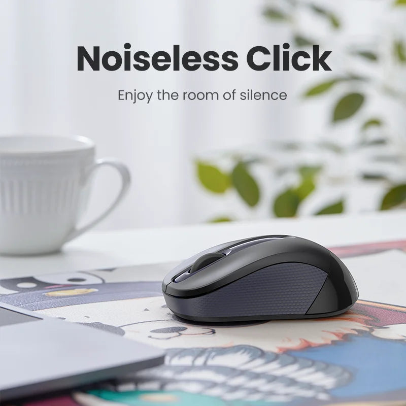 Mouse Wireless Ergonomic Shape Silent Click 2400 DPI