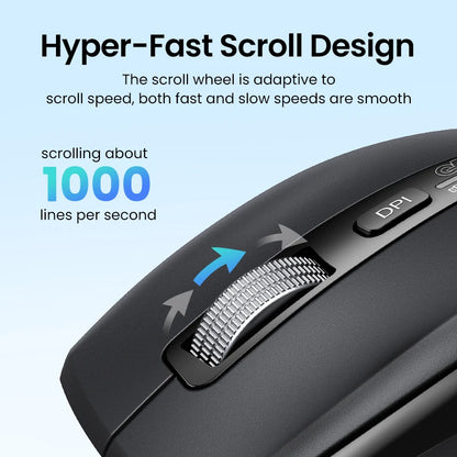 Hyper-Fast Scroll Wireless Mouse Bluetooth 5.4