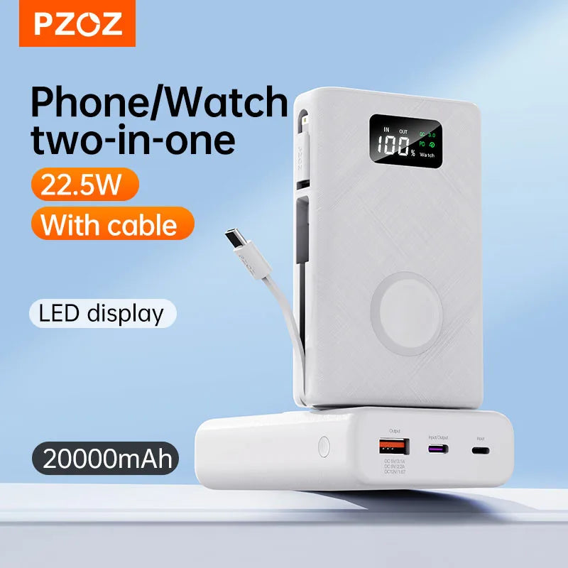 Power Bank 20000mAh Portable Type C 22.5W