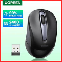 Mouse Wireless Ergonomic Shape Silent Click 2400 DPI