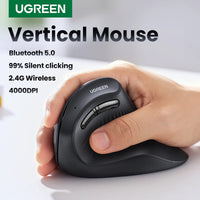 Vertical Mouse Wireless Bluetooth5.0 2.4G Ergonomic