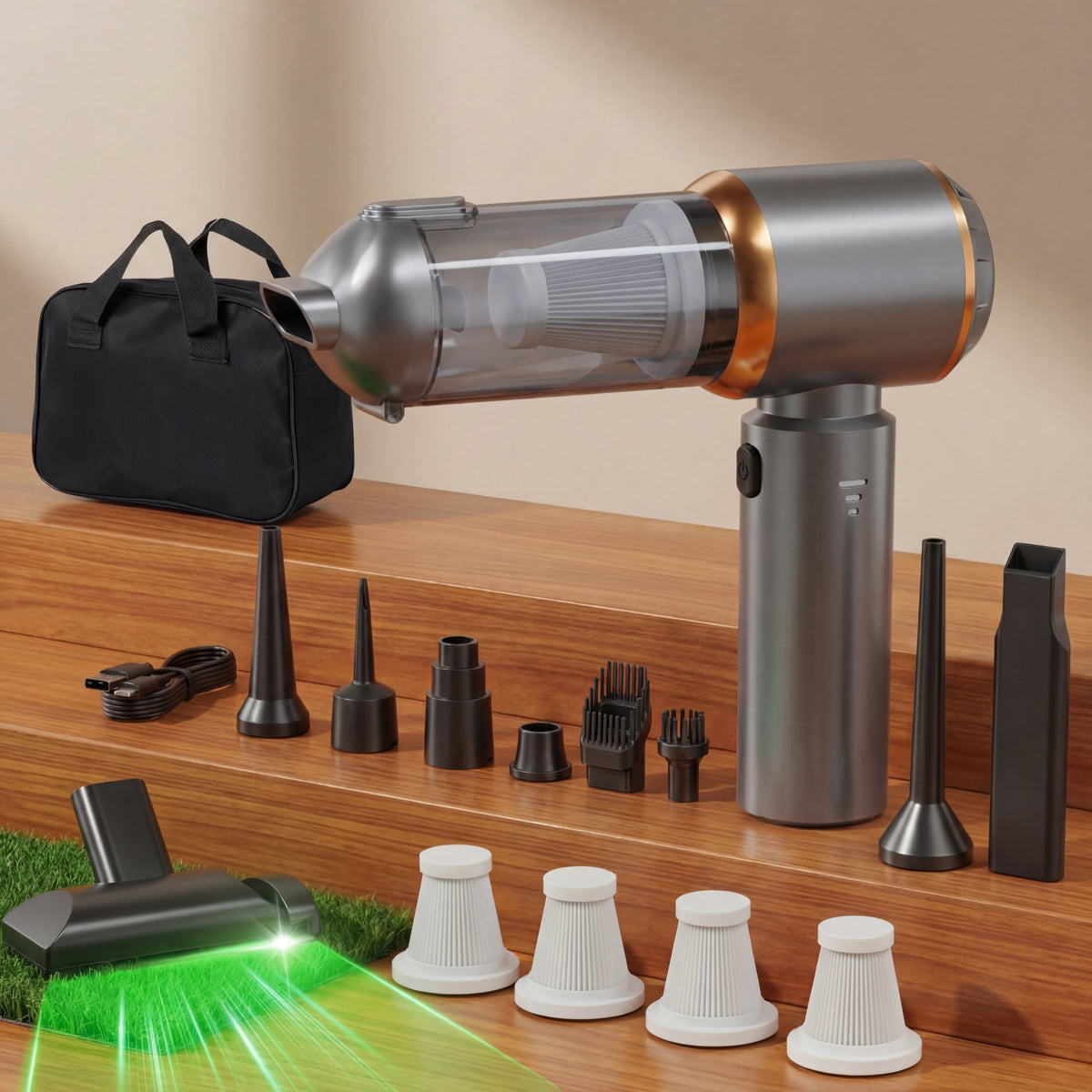 Handheld Vacuum Cleaner With Strong Suction, Cordless